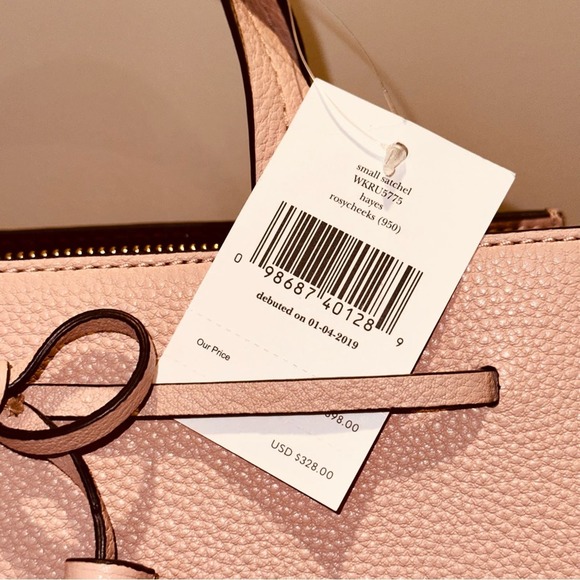 Kate Spade - Hayes Street Small Satchel, Roseycheeks color, NWT - Picture 5 of 10